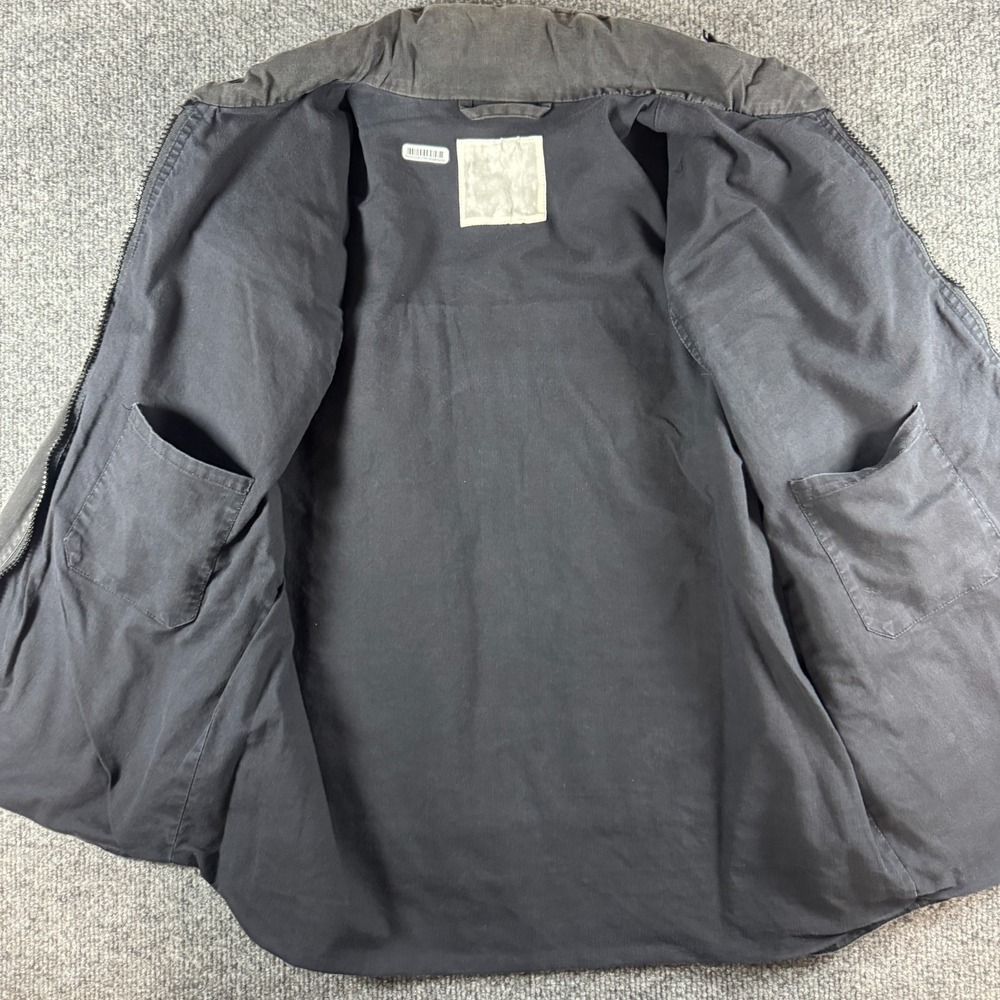 Vintage Mens Y2K Tactical Utility Vest Medium Black Concealed Hood Multi Pocket - Picture 6 of 10